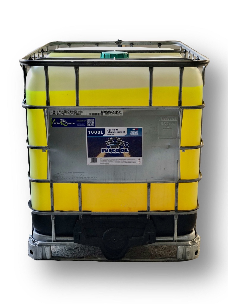 Liquide de Refroidissement IBC Cuve (1000L) JAUNE -25°C